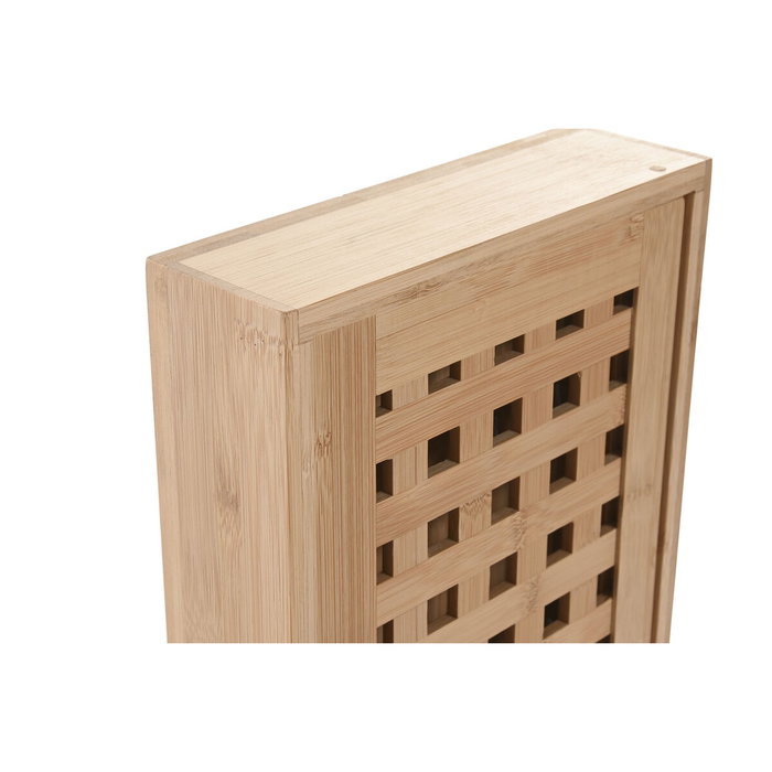 DKD Home Decor Guardallaves Bambú y Metal Natural con 8 Colgadores