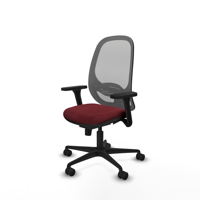 PIQUERAS Y CRESPO Silla de oficina Cilanco con mecanismo Sincro, Granate y Gris PIQUERAS Y CRESPO Silla de oficina Cilanco con mecanismo Sincro, Granate y Gris