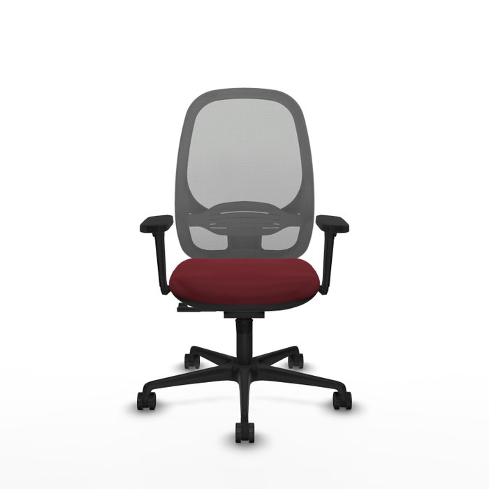 PIQUERAS Y CRESPO Silla de oficina Cilanco con mecanismo Sincro, Granate y Gris PIQUERAS Y CRESPO Silla de oficina Cilanco con mecanismo Sincro, Granate y Gris