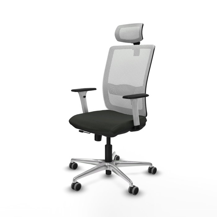 PIQUERAS Y CRESPO Silla de oficina Haches con mecanismo Sincro/Traslack, Negro y Blanco PIQUERAS Y CRESPO Silla de oficina Haches con mecanismo Sincro/Traslack, Negro y Blanco