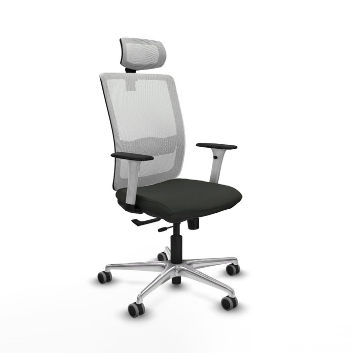 PIQUERAS Y CRESPO Silla de oficina Haches con mecanismo Sincro/Traslack, Negro y Blanco PIQUERAS Y CRESPO Silla de oficina Haches con mecanismo Sincro/Traslack, Negro y Blanco