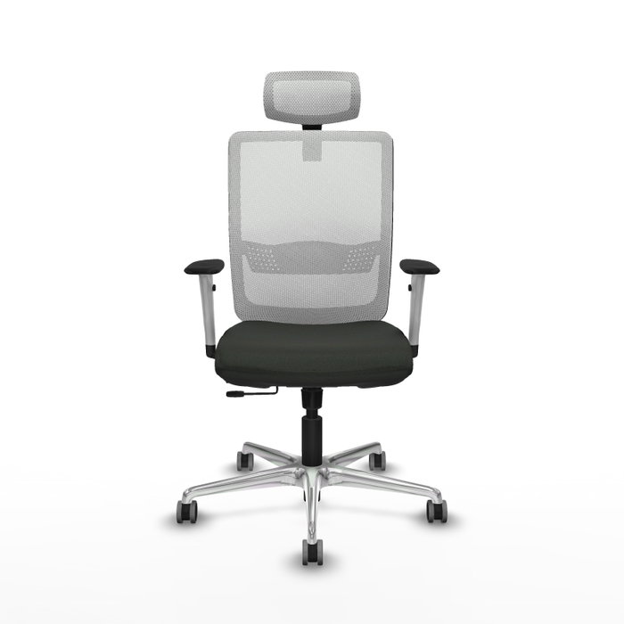 PIQUERAS Y CRESPO Silla de oficina Haches con mecanismo Sincro/Traslack, Negro y Blanco PIQUERAS Y CRESPO Silla de oficina Haches con mecanismo Sincro/Traslack, Negro y Blanco