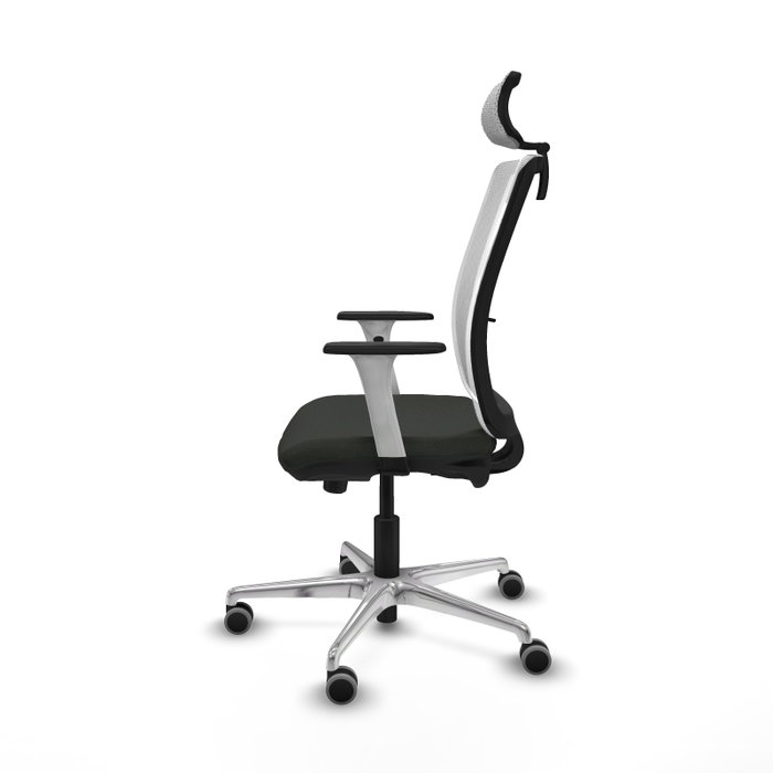 PIQUERAS Y CRESPO Silla de oficina Haches con mecanismo Sincro/Traslack, Negro y Blanco PIQUERAS Y CRESPO Silla de oficina Haches con mecanismo Sincro/Traslack, Negro y Blanco