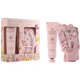The Luxury Bathing Company Set Wildflowers: Crema de Manos Hidratante 100 ml y Guantes Sintéticos