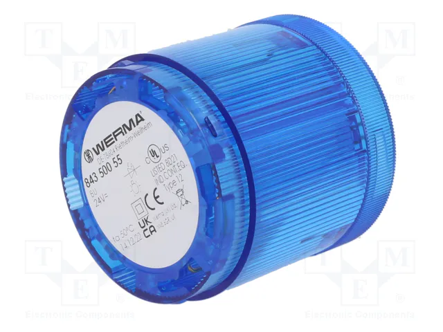 WERMA Módulo de señalización luminoso azul 24VDC KombiSIGN 70
