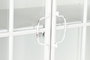 DKD Home Decor Vitrina Romantico Blanco Metal Cristal 91x172x36.5 cm