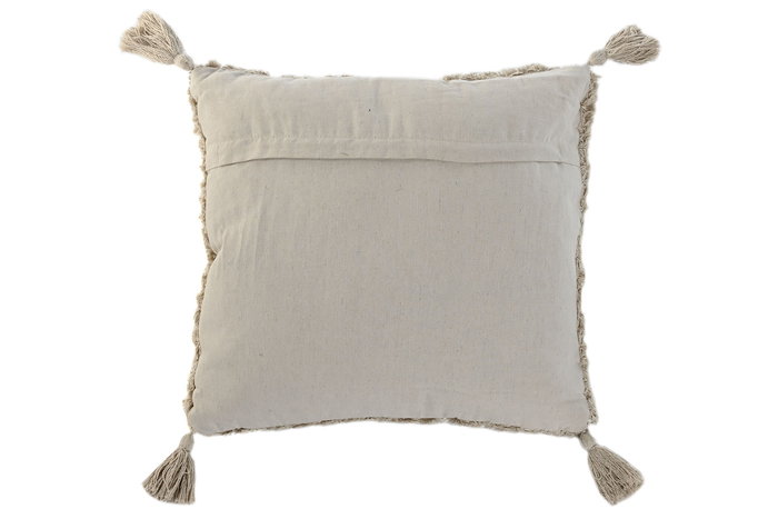 DKD Home Decor Cojin India 1c24 Boho 45 x 45 cm Algodon Yute (2 Unidades)