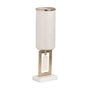 Ixia Jarrón Blanco Metal-Cristal Decoración 12,50 x 12,50 x 47 cm