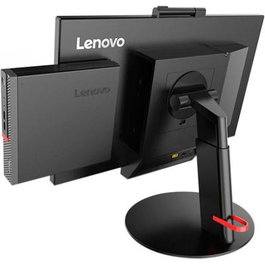 Lenovo Combo Reacondicionado PC Mini M920X i5-8th 8GB 256GB SSD + Monitor 24 pulgadas Negro
