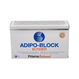 PRISMA NATURAL Adipo Block Burner 60 Cápsulas con Mango Africano, Té Rojo y Garcinia Cambogia para Metabolismo y Grasa Corporal