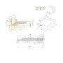 Emuca Juego de guías ocultas para cajones Silver, de extracción total, con cierre suave y enganche, profundidad 340mm, Acero, Cincado