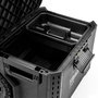 Toughbuilt Caja de Herramientas con Ruedas Stacktech, 53 x 40.5 x 40 cm, Mango Telescópico, 2 Ruedas Todo Terreno, Capacidad 113 kg, Modular y Apilable, IP65, Polímero y Acero