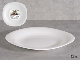 Vivalto Plato Postre Cuadrado Opal Blanco 20.3 cm (Set de 24)