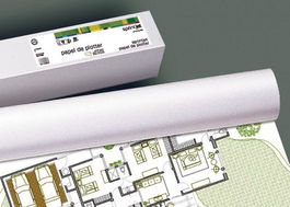Fabrisa Rollo de Papel para Plotter 610 mm x 30 m, Mate Blanco 180 g/m2, SPRINTJET Fotográfico, Mándril 50 mm, Libre de Cloro (ECF) para Ink-Jet, Técnicas e Ingenierías