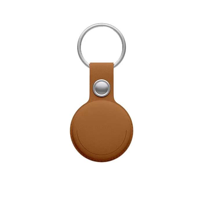 Leotec MiTag LETAG01M - Localizador GPS Buscador Personal Compatible con iPhone, iPad, Mac, Color Marrón, Incluye Llavero