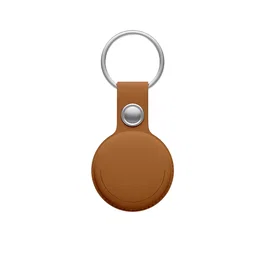 Leotec LETAG01M - Localizador GPS MiTag compatible con Apple para iPhone, iPad, Mac - Rastreador Personal con Llavero y Sonido, Marrón