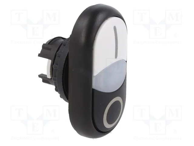 EATON ELECTRIC Interruptor Doble RMQ-Titan 22mm Blanco/Negro