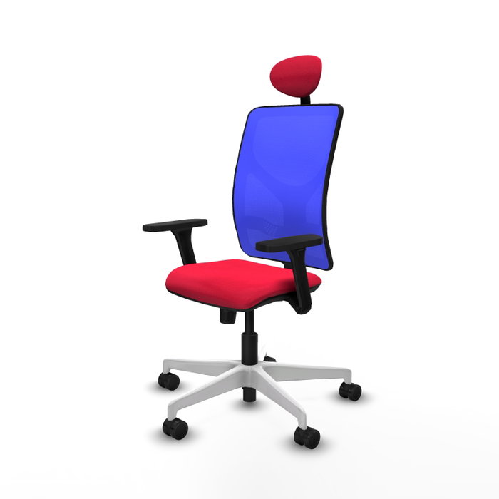 PIQUERAS Y CRESPO Silla de oficina Motilla con Mecanismo Sincro Rojo y Azul PIQUERAS Y CRESPO Silla de oficina Motilla con Mecanismo Sincro Rojo y Azul