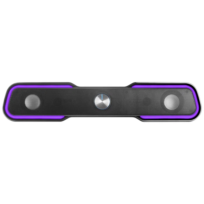 Mars Gaming MSBX Barra de Sonido Soundbar Gaming 10W RGB Dinámico Bluetooth 5.0 Negro para PC, Consola, TV y Smartphone con Procesador DSP