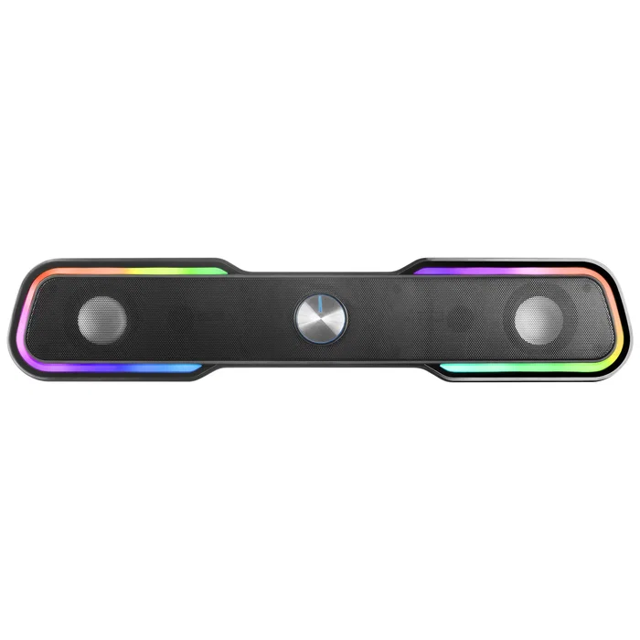 Mars Gaming MSBX Barra de Sonido Soundbar Gaming 10W RGB Dinámico Bluetooth 5.0 Negro para PC, Consola, TV y Smartphone con Procesador DSP