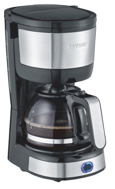 Severin KA 4808 Cafetera de filtro, 4 tazas, Negro/Acero inoxidable Severin KA 4808 Cafetera de filtro, 4 tazas, Negro/Acero inoxidable