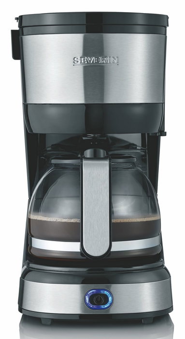 Severin KA 4808 Cafetera de filtro, 4 tazas, Negro/Acero inoxidable Severin KA 4808 Cafetera de filtro, 4 tazas, Negro/Acero inoxidable