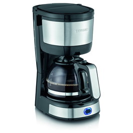 Severin KA 4808 Cafetera de Filtro de Café Molido, 750 W, Función Anti-Goteo, Bandeja Calienta Platos, Negro/Acero Inoxidable