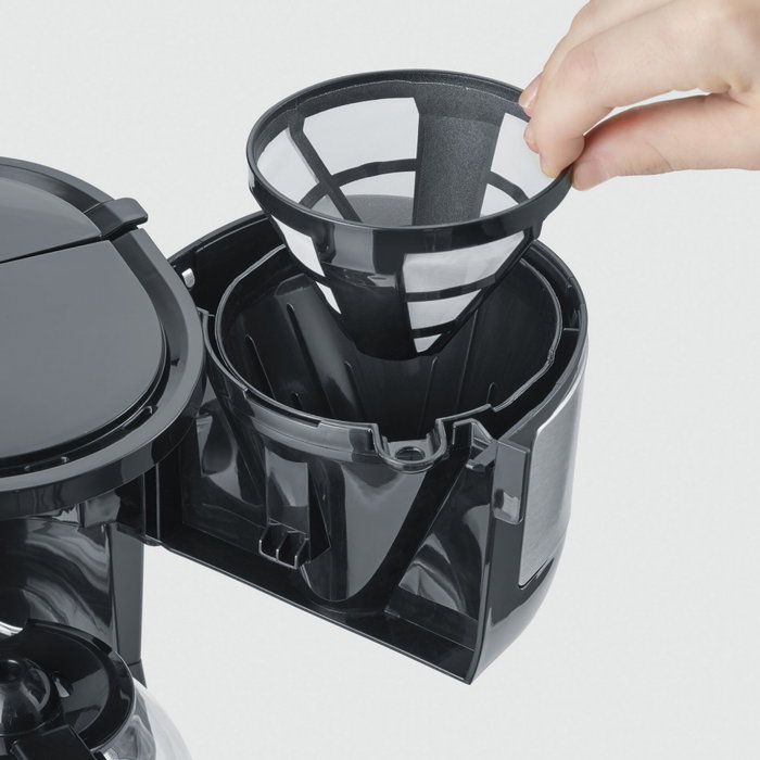Severin KA 4808 Cafetera de filtro, 4 tazas, Negro/Acero inoxidable Severin KA 4808 Cafetera de filtro, 4 tazas, Negro/Acero inoxidable