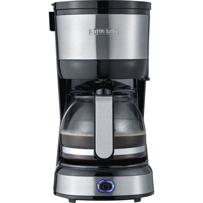 Severin KA 4808 Cafetera de filtro, 4 tazas, Negro/Acero inoxidable Severin KA 4808 Cafetera de filtro, 4 tazas, Negro/Acero inoxidable