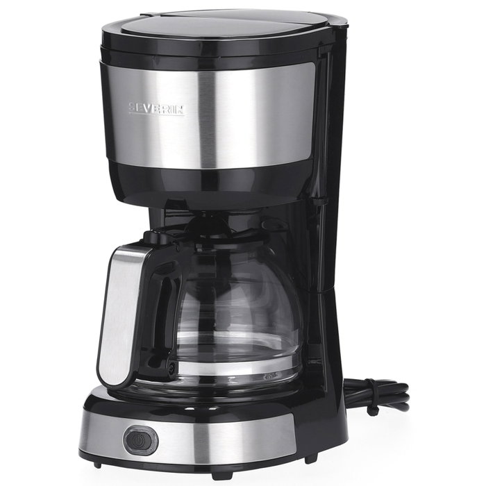Severin KA 4808 Cafetera de filtro, 4 tazas, Negro/Acero inoxidable Severin KA 4808 Cafetera de filtro, 4 tazas, Negro/Acero inoxidable