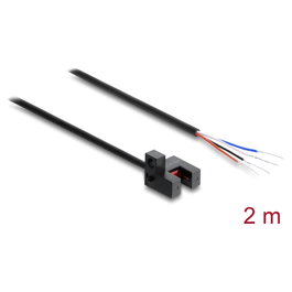 DeLOCK 91870 Sensor fotoeléctrico de barrera 5 mm con cable de 2 m