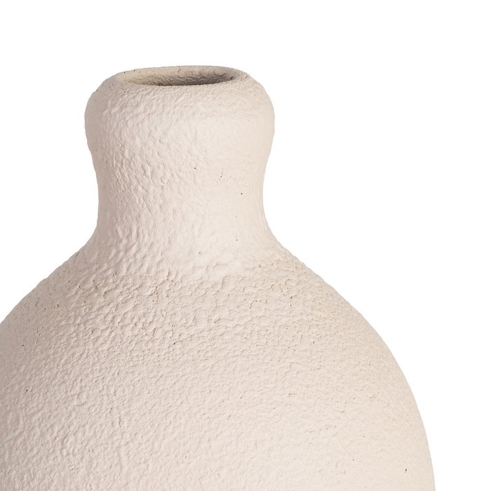 Jarrón Blanco Cerámica Decoración 24 X 24 X 50 cm