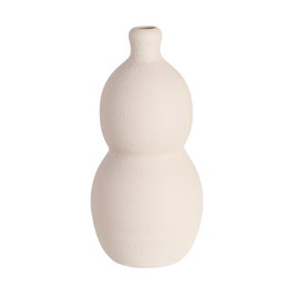 Jarrón Blanco Cerámica Decoración 24 X 24 X 50 cm