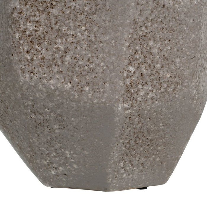 Ixia Jarrón Decorativo de Cerámica Gris 23 x 23 x 35 cm Ixia Jarrón Decorativo de Cerámica Gris 23 x 23 x 35 cm