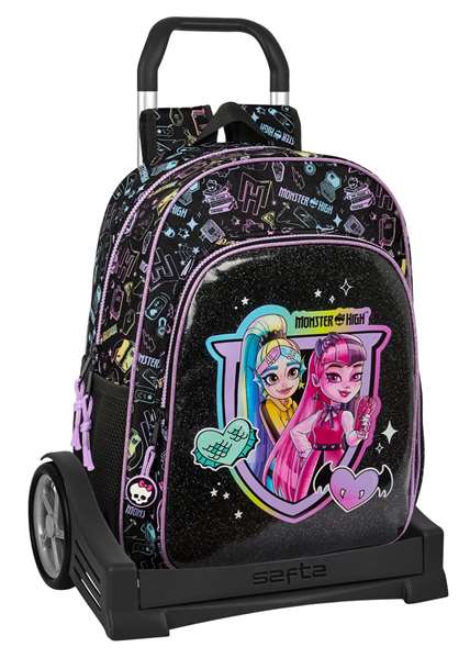 Safta Mochila Escolar con Carro Evolution Monster High Fantastic Safta Mochila Escolar con Carro Evolution Monster High Fantastic