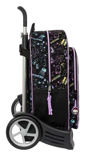 Safta Mochila Escolar con Carro Evolution Monster High Fantastic Safta Mochila Escolar con Carro Evolution Monster High Fantastic