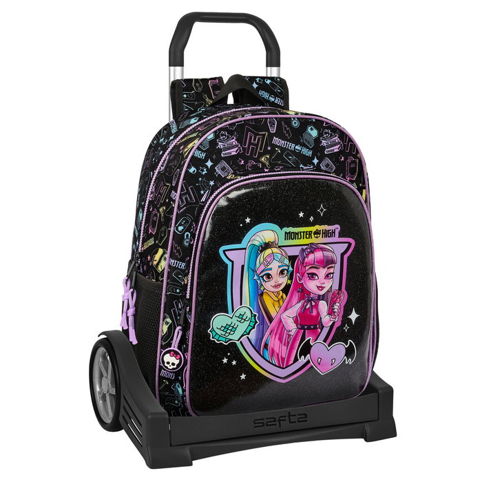 Safta Mochila Escolar con Carro Evolution Monster High Fantastic Safta Mochila Escolar con Carro Evolution Monster High Fantastic