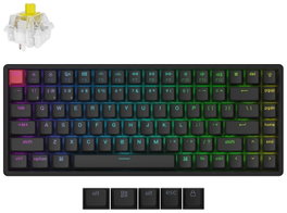 Keychron K2X-J4 Teclado Mecánico Inalámbrico 75% Banana Switch RGB Hot-Swap Negro