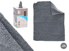 Arte Regal Set 25 Paños Microfibra Gris 30 x 23 cm (Set de 12)
