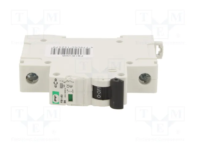 Promfactor Baltic Interruptor magnetotérmico ECO 6A 1 Polo Característica B Promfactor Baltic Interruptor magnetotérmico ECO 6A 1 Polo Característica B