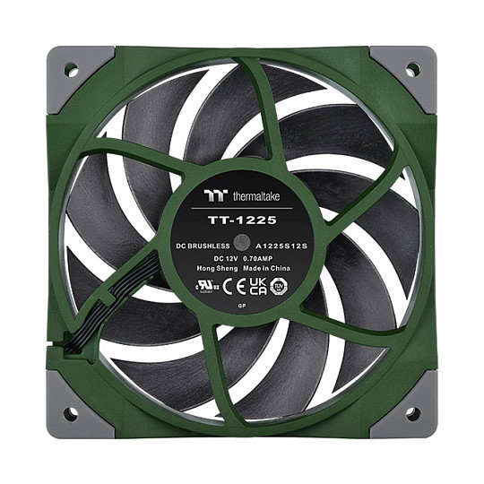Thermaltake Toughfan 12 Racing Green Ventilador de Radiador 120mm Thermaltake Toughfan 12 Racing Green Ventilador de Radiador 120mm