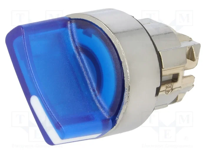 SCHNEIDER ELECTRIC Interruptor rotativo Harmony XB4 azul con LED SCHNEIDER ELECTRIC Interruptor rotativo Harmony XB4 azul con LED