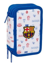 Safta Plumier F.C. Barcelona Triple Cremallera con 37 Piezas