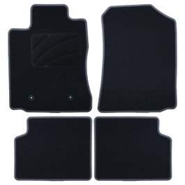 OCC Design Alfombrillas a Medida Toyota Corolla (2002-2007) 5 Piezas con Ribete Gris Oscuro