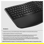 HP 685 Teclado Comfort Dual-Mode Inalámbrico RF Wireless + Bluetooth Completo Negro con Descansa Muñecas para Oficina