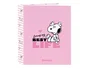 Safta Carpeta de Cartón Folio Snoopy con 4 Anillas y Lomo Ancho