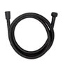 Wenko Flexo de ducha de acero inoxidable 150 cm negro