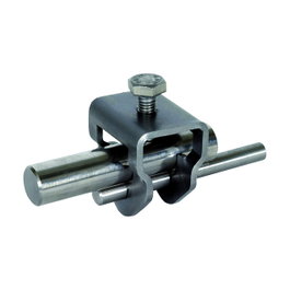 Dehn + Soehne AK ES TE 20 RD10 FL30 V4A Trägerklemme de acero inoxidable, 25 piezas