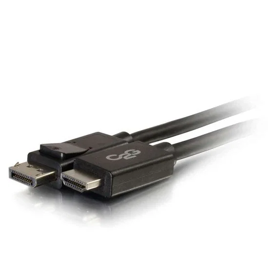 C2G Adaptador Cable de Vídeo DisplayPort a HDMI 54327, 3m, Negro, Transmite Audio/Video Digital, Resolución 1080p