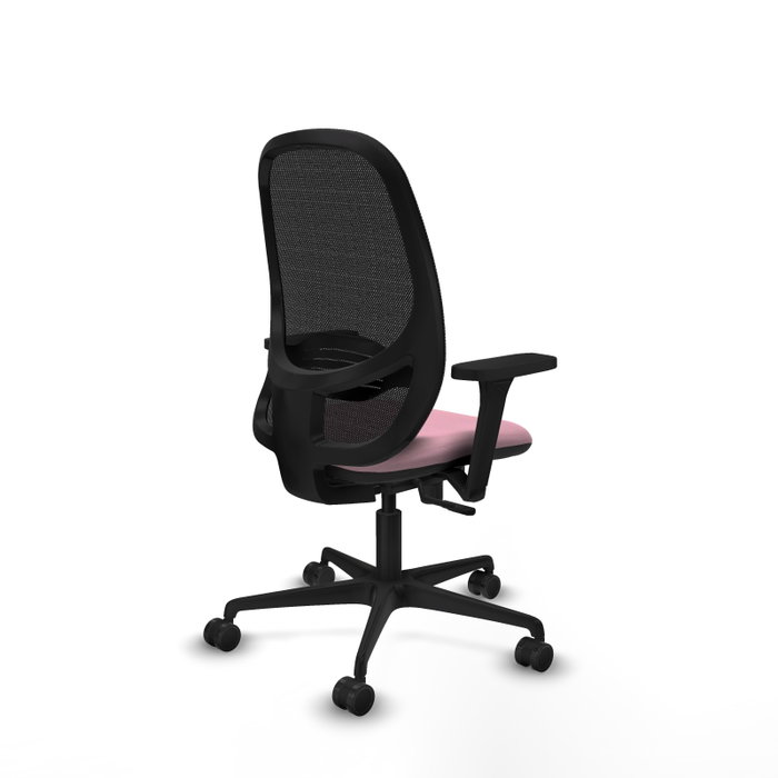 PIQUERAS Y CRESPO Silla de oficina Cilanco Rosa con mecanismo Sincro